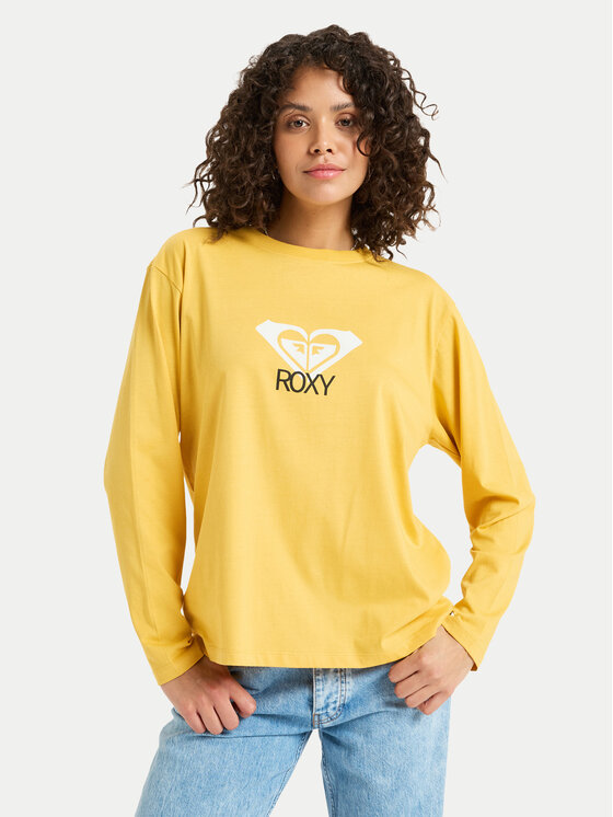 Roxy Roxy Bluză Hangloose Art ERJZT06035 Galben Regular Fit