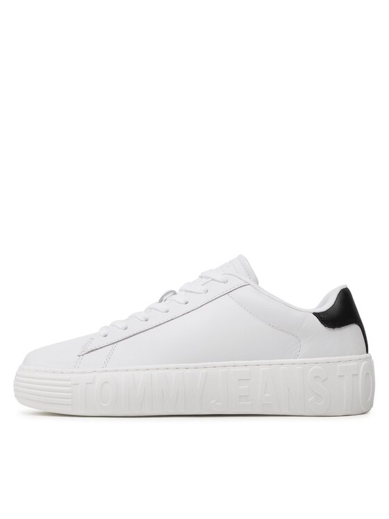 Tommy Jeans Tommy Jeans Sneakers Leather Outsole EM0EM01159 Alb