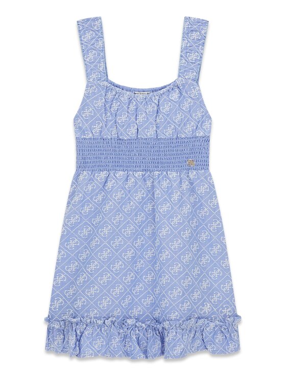 Guess Guess Rochie de zi J6GK22 WR300 Albastru celest Regular Fit