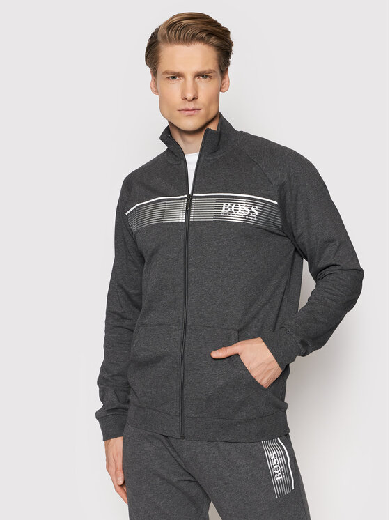 Boss Bluză Authentic 50464890 Gri Regular Fit