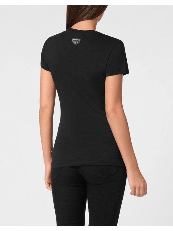 PHILIPP PLEIN PHILIPP PLEIN T-shirt 9447 Nero Skin Tight Fit