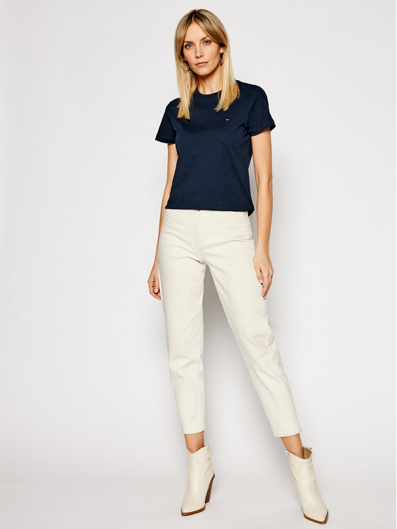 Tommy Hilfiger Tommy Hilfiger T-shirt WW0WW22043 Tamnoplava Regular Fit