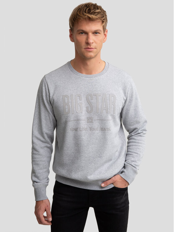 BIG STAR BIG STAR Bluza I Szary Basic Fit