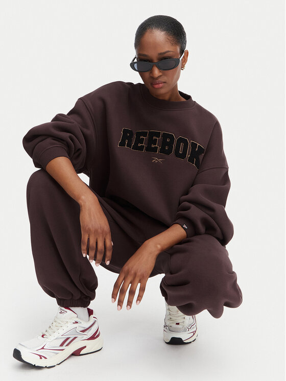 Reebok Reebok Majica dugih rukava Inka RK25686CCW Tamno smeđa Oversize