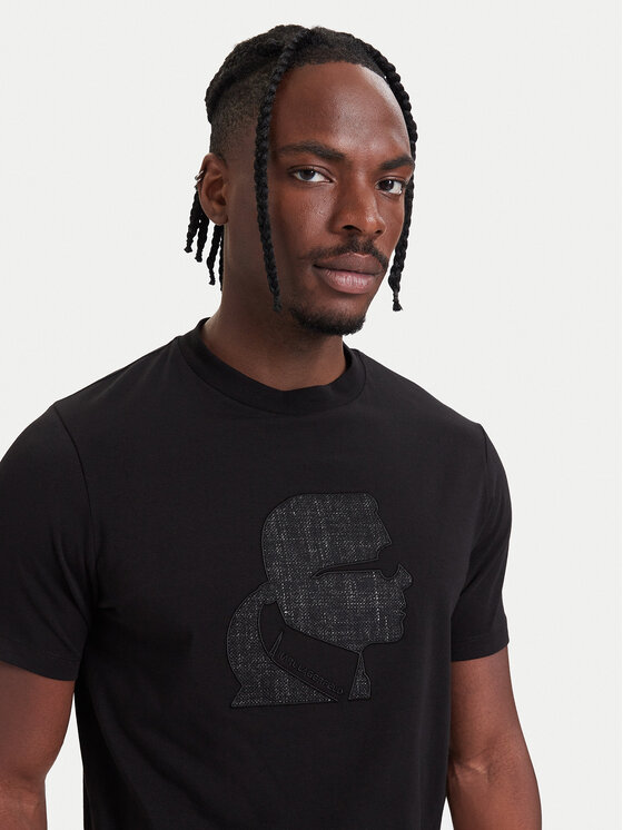 KARL LAGERFELD KARL LAGERFELD T-Shirt 755041 564236 Czarny Regular Fit