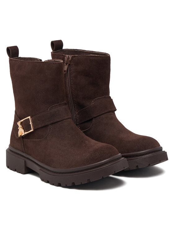 Patrizia Pepe Patrizia Pepe Botki PK425.24 Brązowy ciemny