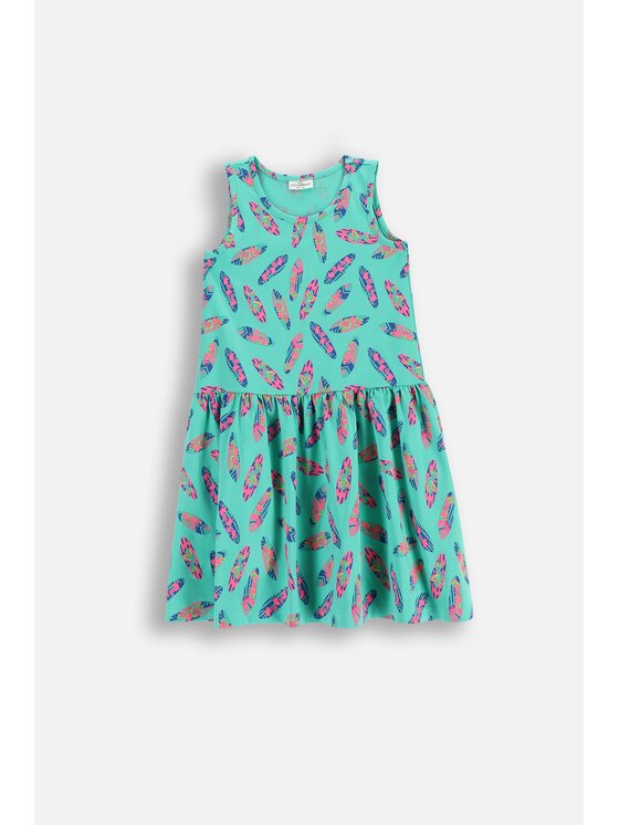 Coccodrillo Coccodrillo Každodenní šaty WC6129302VGB-013 Tyrkysová Regular Fit