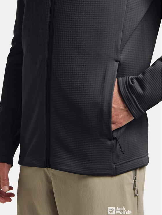 Jack Wolfskin Jack Wolfskin Felpa di pile Kolbenberg Fz A63964 Nero Regular Fit