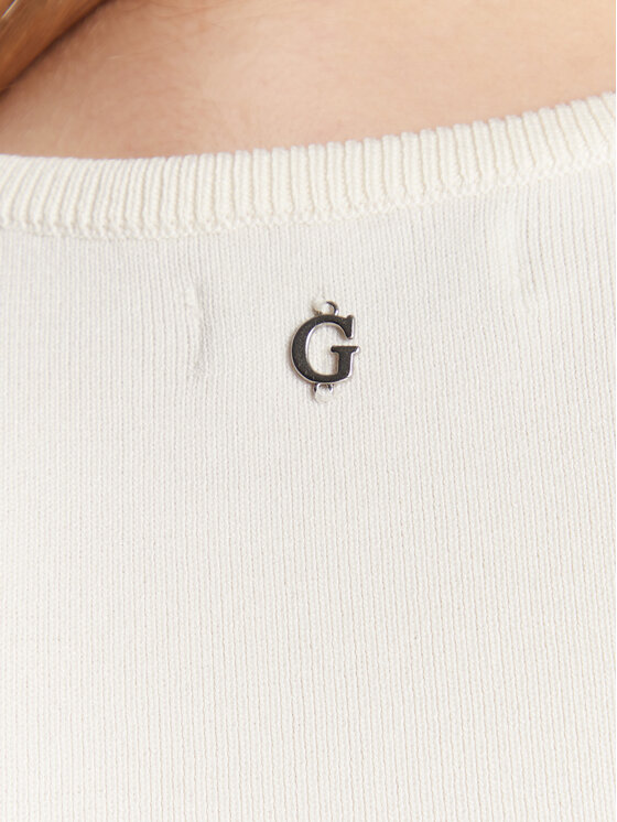 Guess Guess Felső Ada W3GZ00 Z2Z80 Ekru Regular Fit