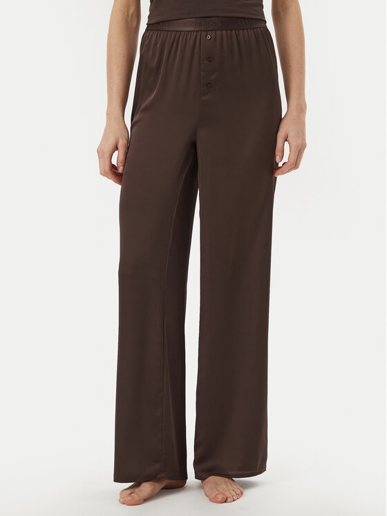 Guess Pidžama hlače O6BB05 W3511 Smeđa Regular Fit