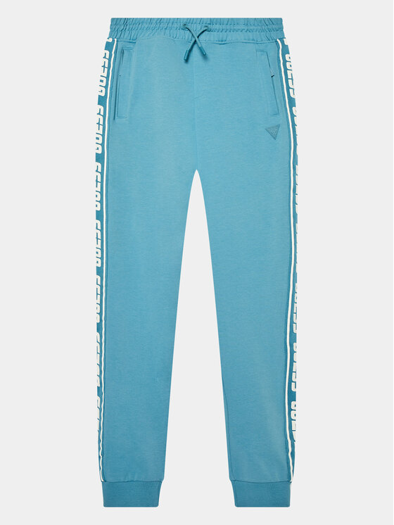 Guess Pantaloni trening L2YQ48 K6ZS1 Albastru Regular Fit
