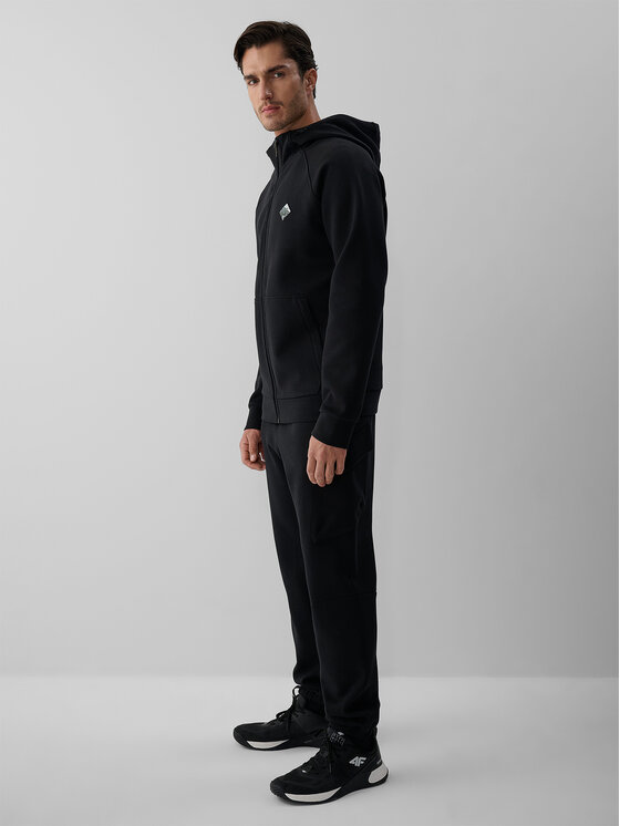 4F 4F Spodnie dresowe OVERLAND Czarny Regular Fit