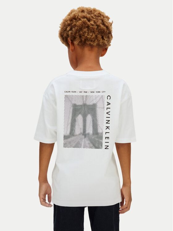 Calvin Klein Jeans Calvin Klein Jeans Tričko Bridge LVCKSJA05B Biela Regular Fit