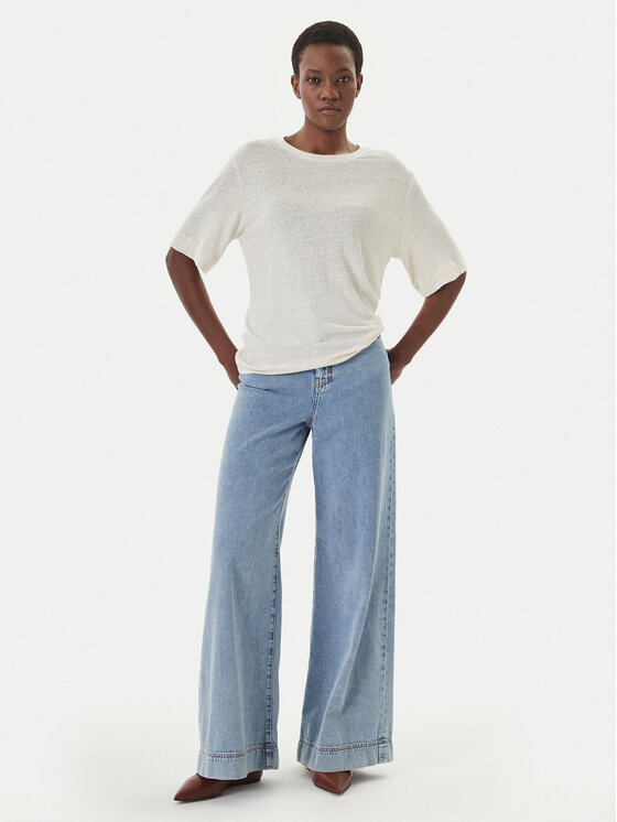 BOSS BOSS Póló C_Emma 50556387 Bézs Regular Fit