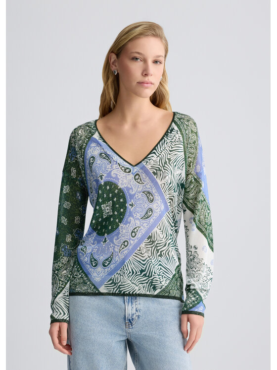Sweter Liu Jo, Rozmiar M, Błękitny, WA5476MA24OM9650