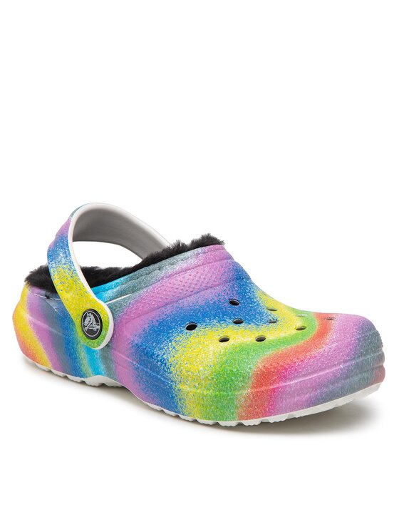 Crocs Crocs Παντόφλες Classic Lined Spray Dye Clog K 208081 Έγχρωμο