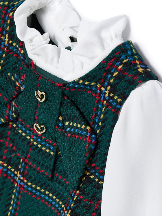 Abel & Lula Abel & Lula Sukienka codzienna 5511 Zielony Regular Fit