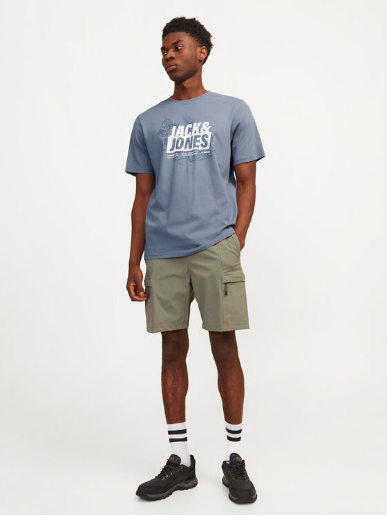 Jack&Jones Jack&Jones T-shirt Map 12257908 Blu Regular Fit