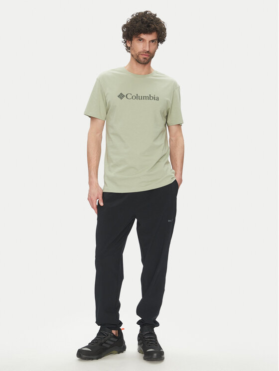 Columbia Columbia T-Shirt Columbia CSC Basic Logo SS Tee Zielony Regular Fit