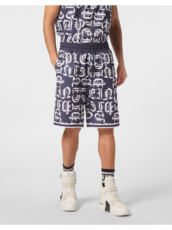PHILIPP PLEIN PHILIPP PLEIN Jogger nohavice 9457 Tmavomodrá Jogger Fit