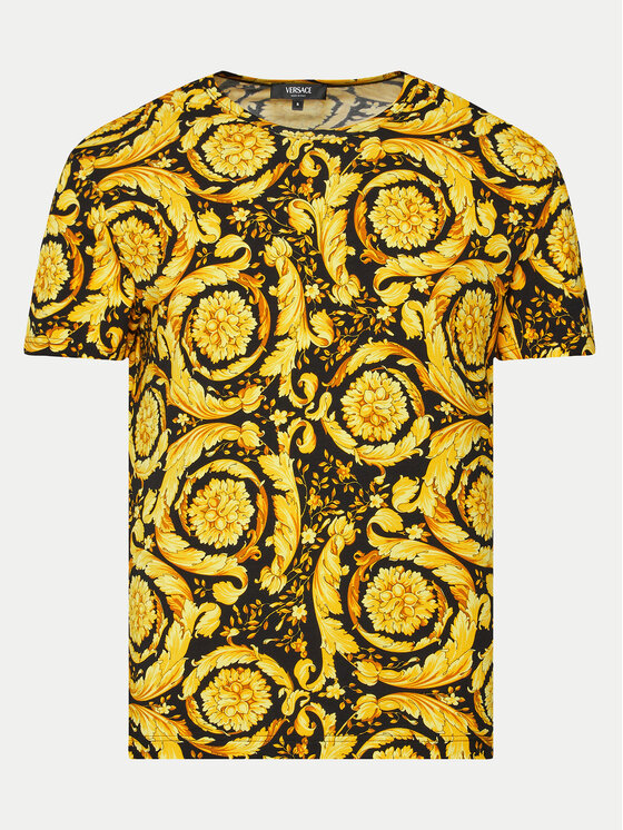 Versace Versace T-shirt 1000959 1A11188 Žuta Regular Fit