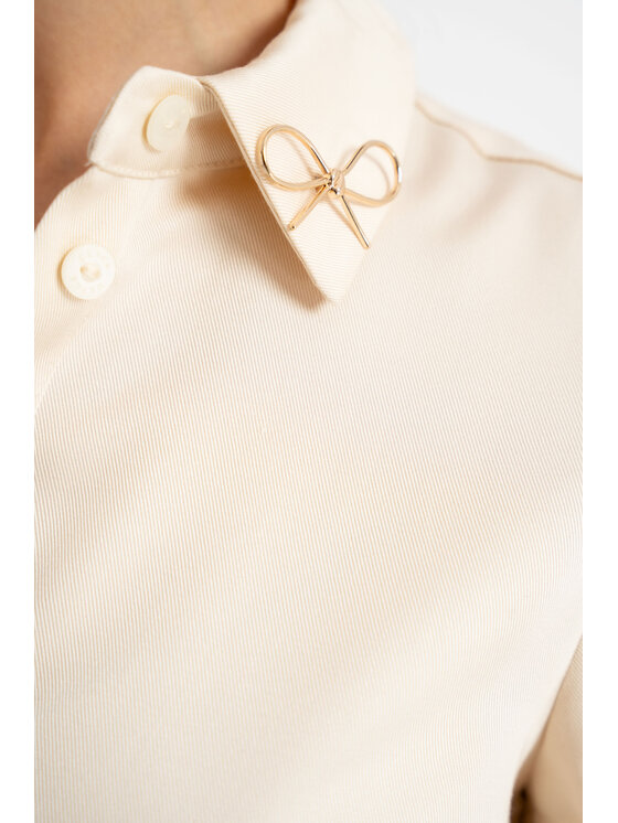 CLICK CLICK Φόρεμα πουκάμισο 70-848 Μπεζ Regular Fit