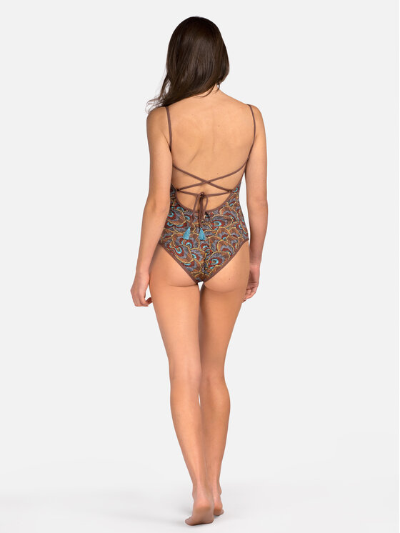 Miss Lou Miss Lou Costume da bagno J-BR1-BR Marrone