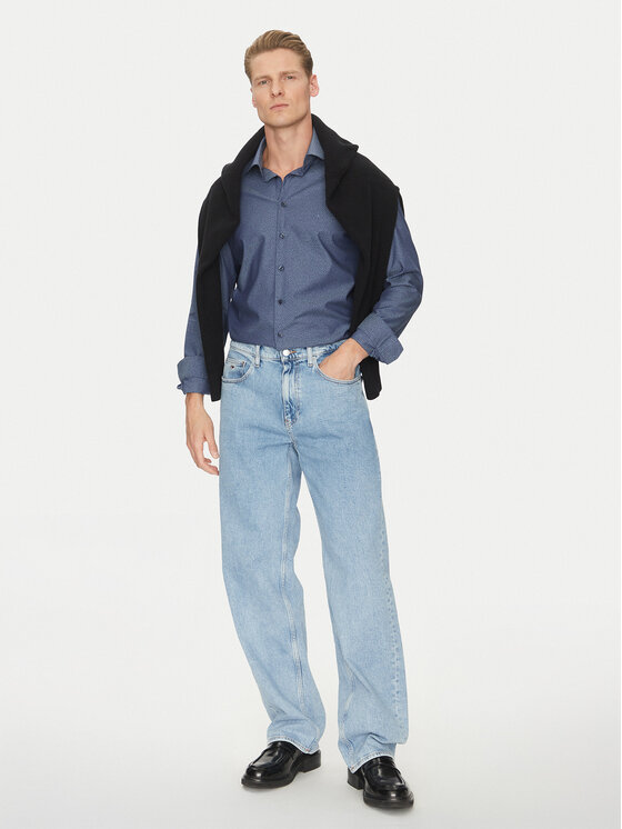 Calvin Klein Calvin Klein Koszula K10K114311 Granatowy Regular Fit