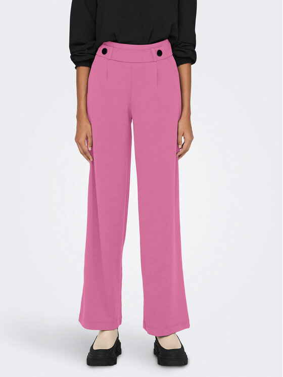 JDY JDY Medžiaginės kelnės Geggo 15208430 Rožinė Wide Leg