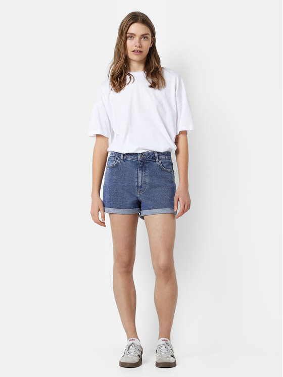 Noisy May Noisy May Pantaloni scurți de blugi Moni 27029489 Albastru Slim Fit