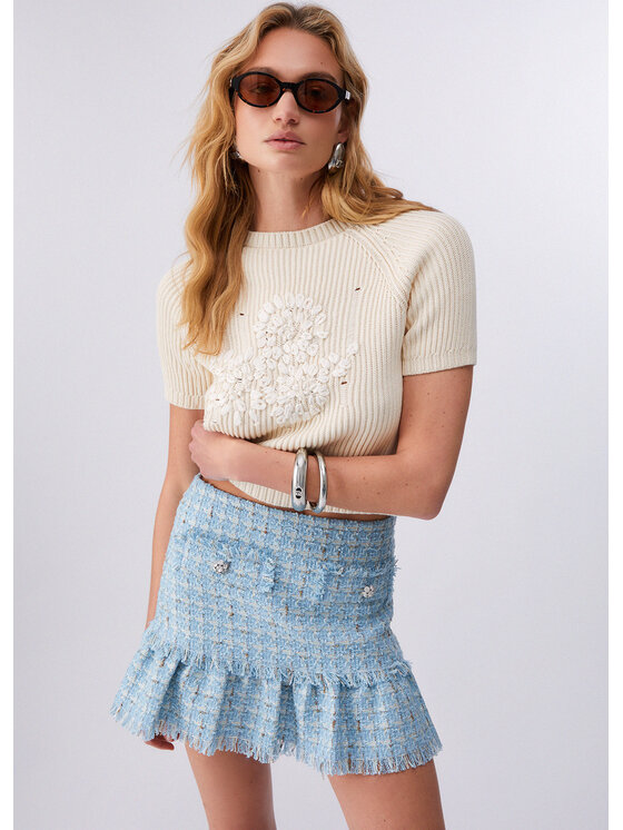 Liu Jo Liu Jo Maglione CA6056MS042C3974 Crema Regular Fit