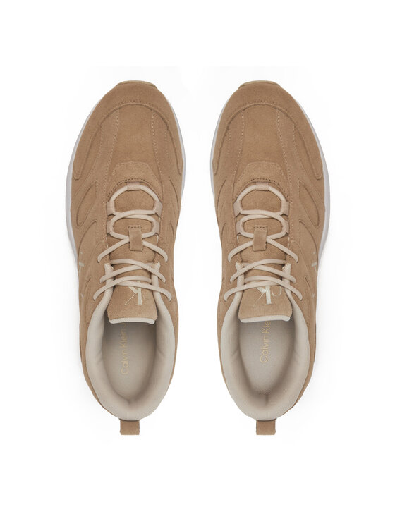 Calvin Klein Jeans Calvin Klein Jeans Sneakersy Retro Tennis Low Mg Mix Media YM0YM01171 Beżowy