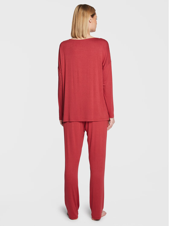 Triumph Triumph Piżama Amourette 10209624 Czerwony Regular Fit