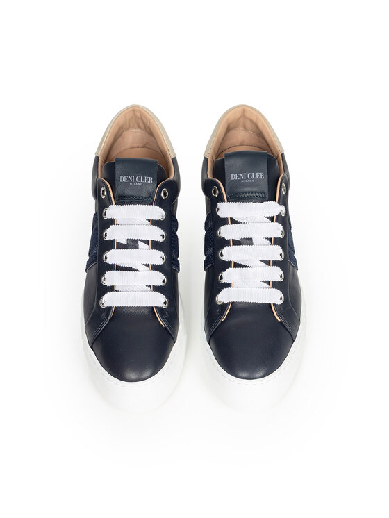 Deni Cler Milano Deni Cler Milano Sneakersy T-DC-B612-F2-77-59-1 Granatowy