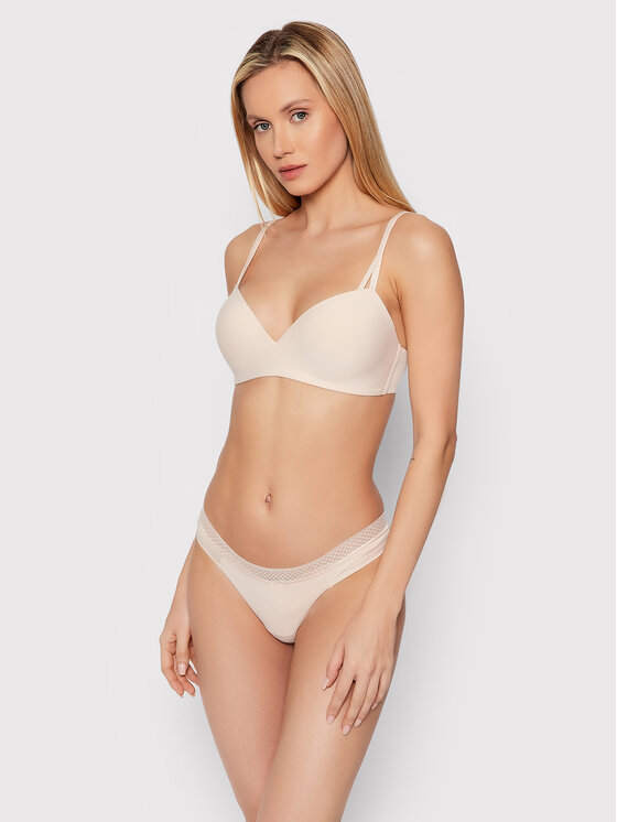 Calvin Klein Underwear Calvin Klein Underwear Traadita rinnahoidja 000QF6017E Beež