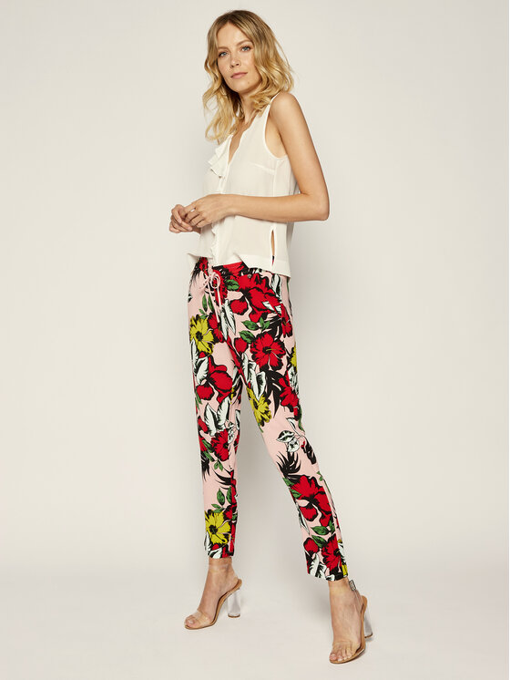 Pantaloni di tessuto F19201 T5160 Multicolore