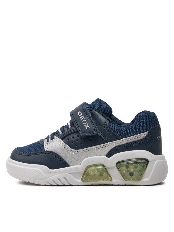 Geox Geox Sneakersy J Illuminus Boy J45GVC 0BU11 C0673 M Tmavomodrá