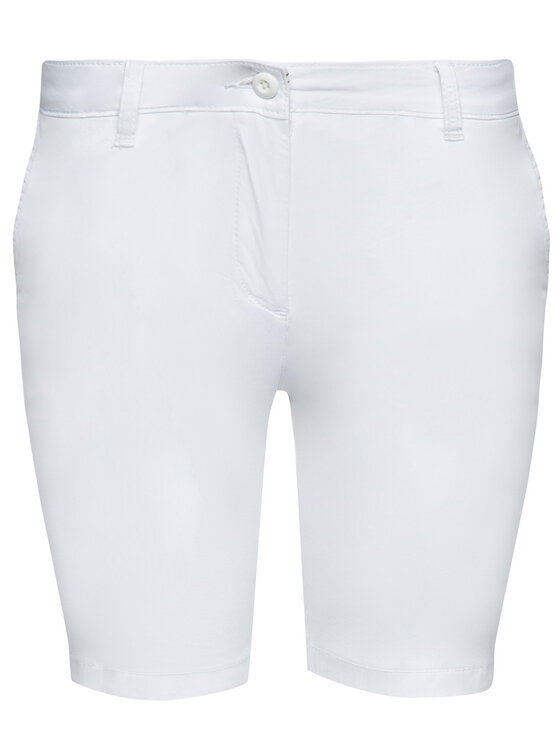 Napapijri Napapijri Pantaloncini di tessuto Noridian 1 N0YHH9 Bianco Slim Fit