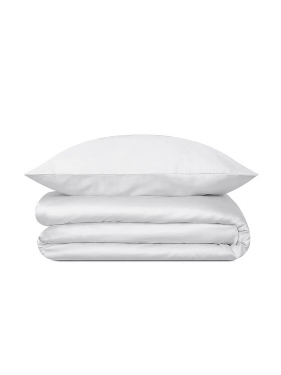 White pocket White pocket Komplet pościeli satynowa Biały