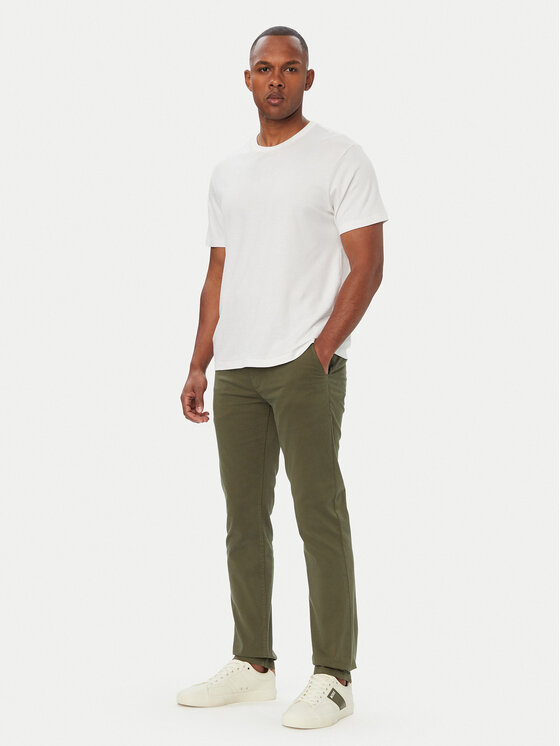 BOSS BOSS Чино панталони Chino_slim 50510933 Зелен Regular Fit