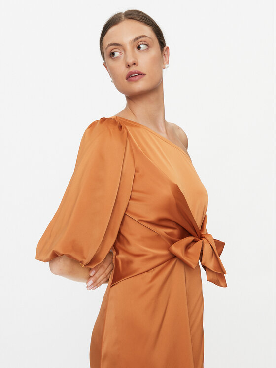 YAS YAS Coctailkleid 26031522 Braun Regular Fit