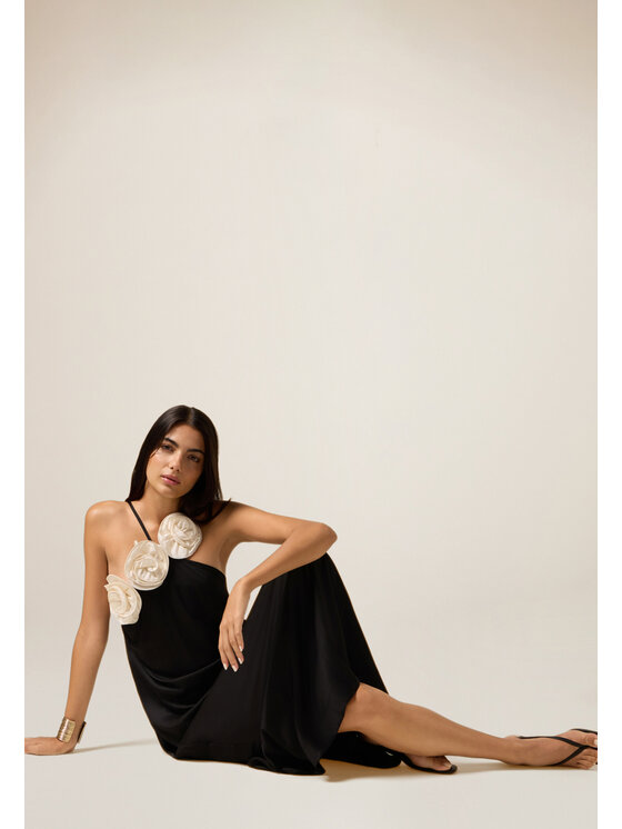 Oltre Oltre Vestito elegante 7016J000881N033 Nero Baggy Fit