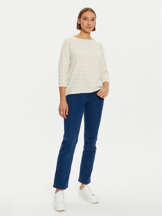 Fransa Fransa Sweater Sinne 20614273 Ekru Regular Fit