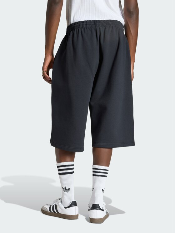 adidas adidas Szorty materiałowe 164753 Czarny Loose Fit