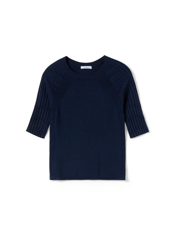 Motivi Motivi Blusa M267W003983N034 Blu Slim Fit
