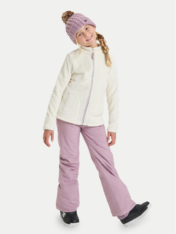 Roxy Roxy Fleecejacke Igloo ERGFT04013 Weiß Slim Fit