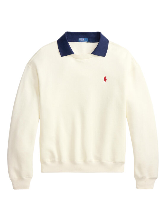 Polo Ralph Lauren Polo Ralph Lauren Džemperis 211B17785002 Kreminė Relaxed Fit