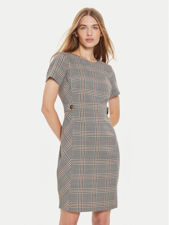 Tatuum Tatuum Ежедневна рокля Hipi T2319.200B Сив Slim Fit