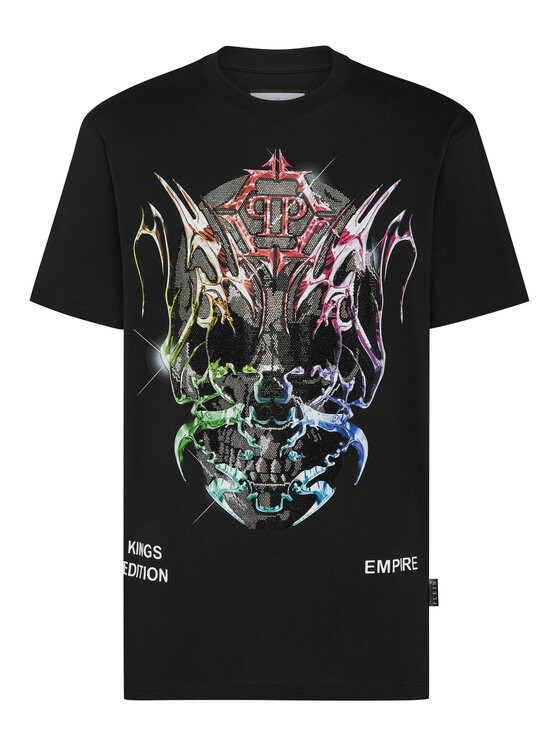 PHILIPP PLEIN PHILIPP PLEIN T-Shirt 893 Czarny Regular Fit