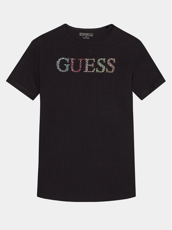 Guess T Shirt J4GI38 J1314 Schwarz Regular Fit Modivo